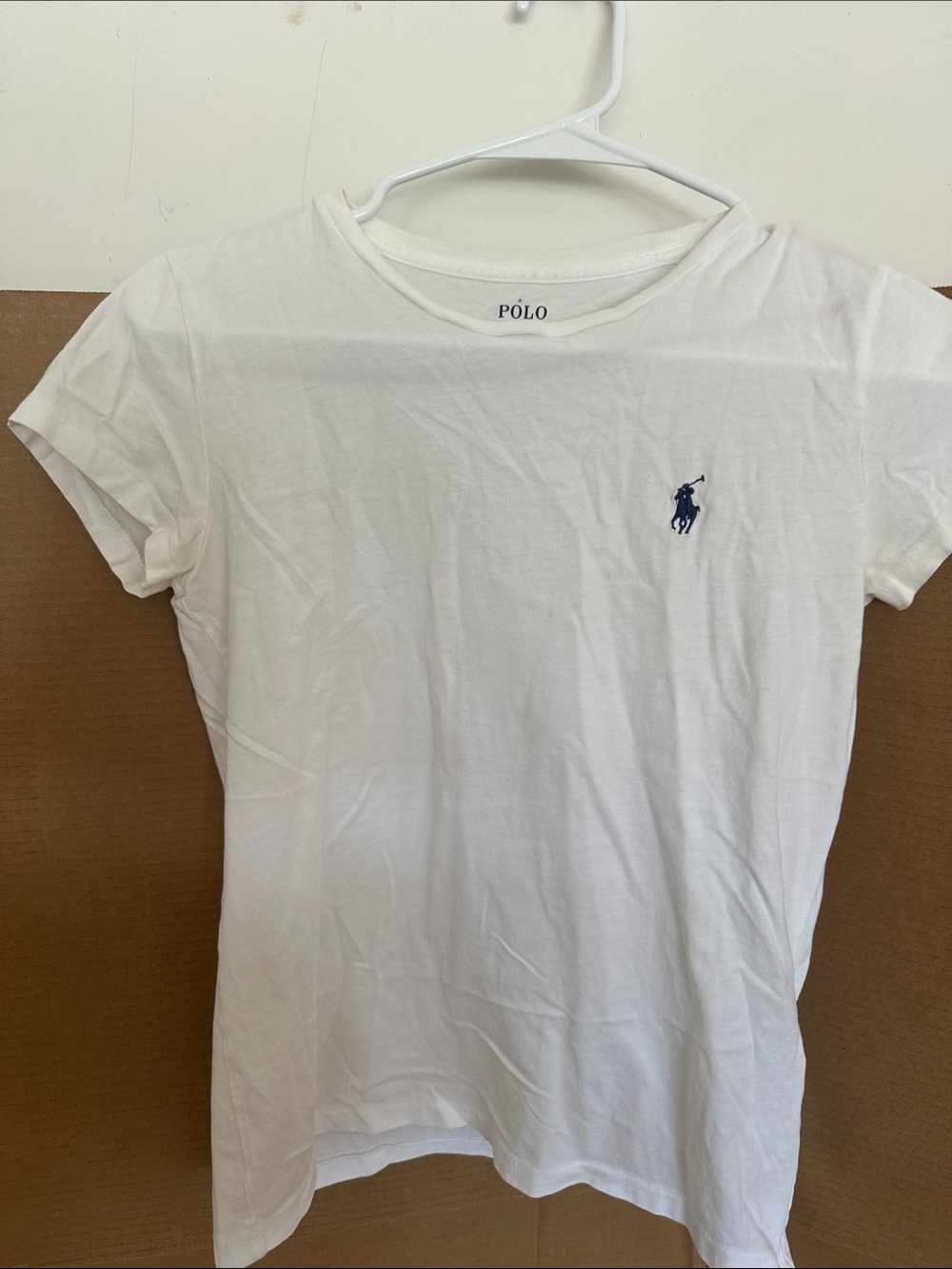 Polo by Ralph Lauren White Short Sleeve Tee with Navy Pony